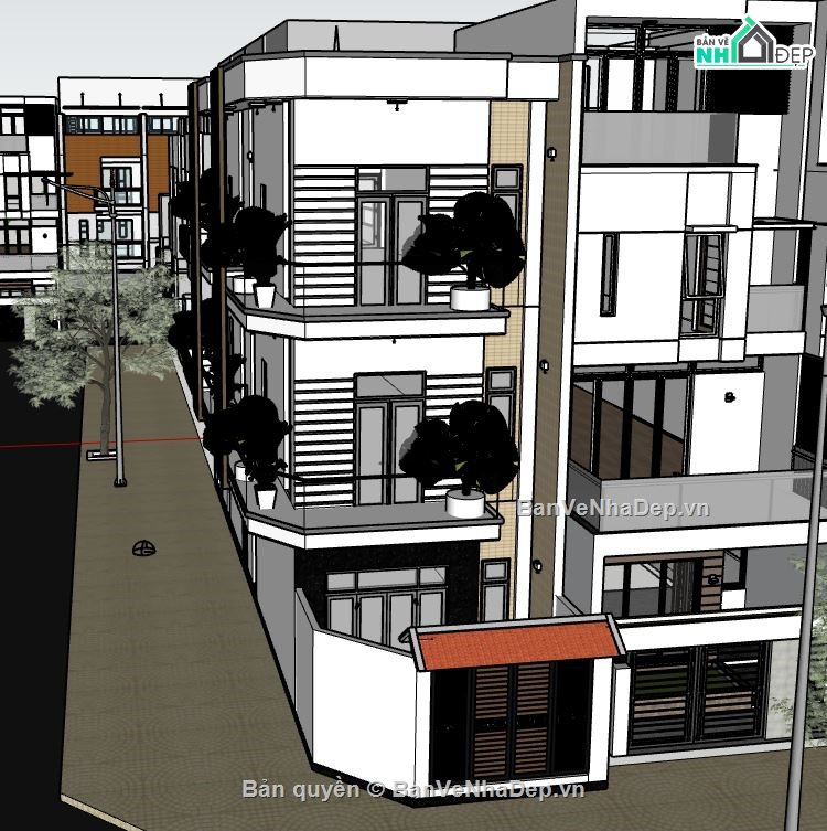 su nhà phố 3 tầng,file cad nhà phố 3 tầng,bản vẽ nhà phố 3 tầng,nhà phố 3 tầng,model su nhà phố 3 tầng
